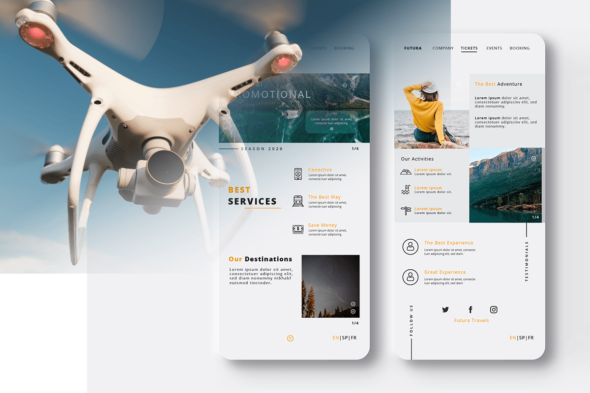 ドローンLP制作