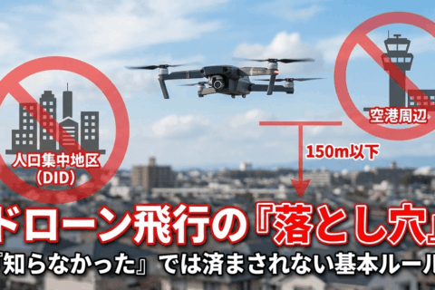 ドローン飛行の落とし穴
