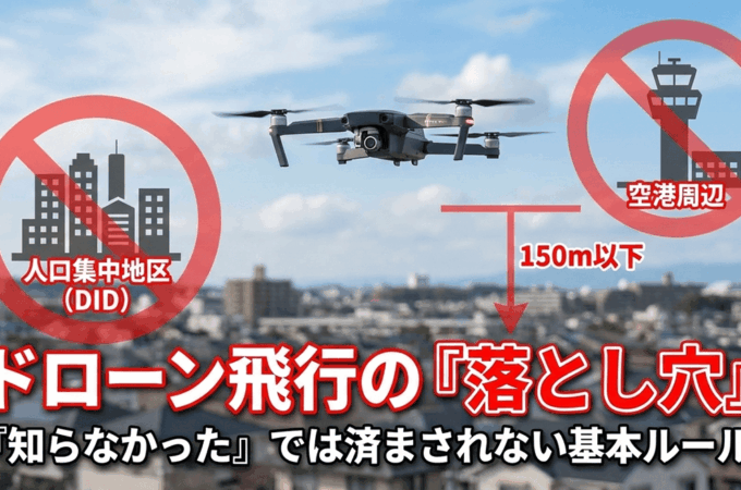 ドローン飛行の落とし穴