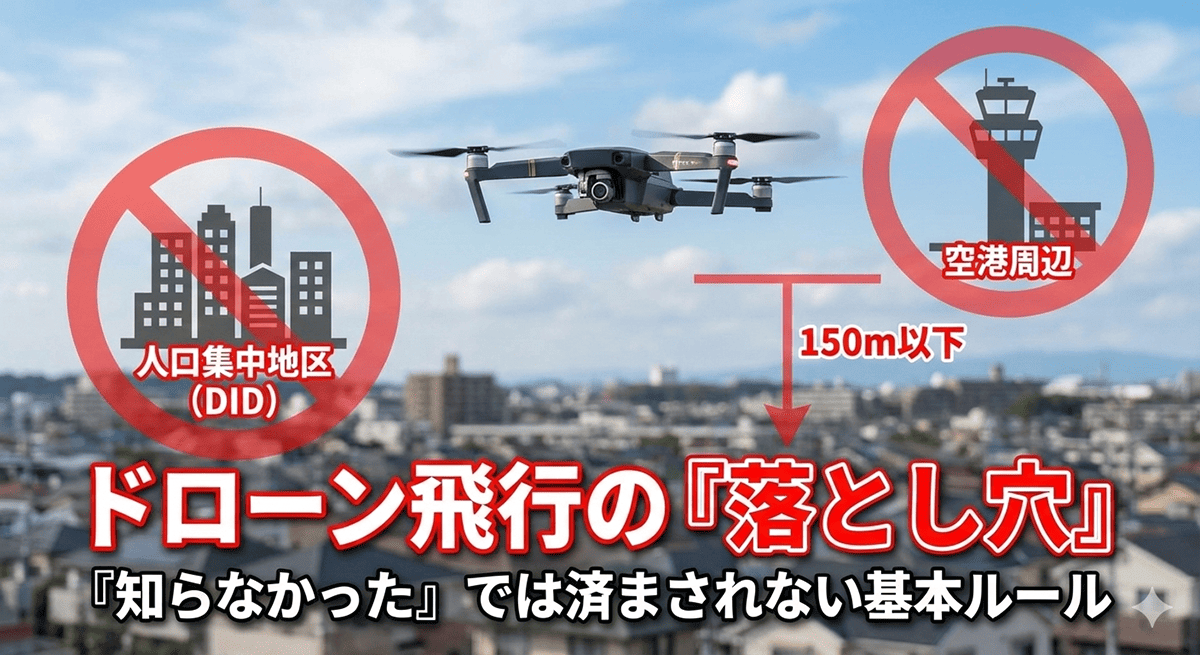 ドローン飛行の落とし穴
